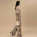 Women's Casual Print Top Pants Fashion Suit