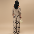 Women's Casual Print Top Pants Fashion Suit