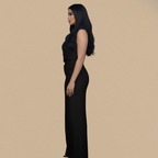 Short Top & Straight-Leg Pants Casual Women's Suit