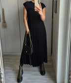 Pleated Maxi Dress