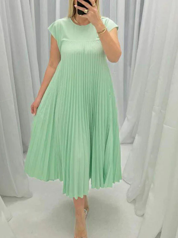 Pleated Maxi Dress